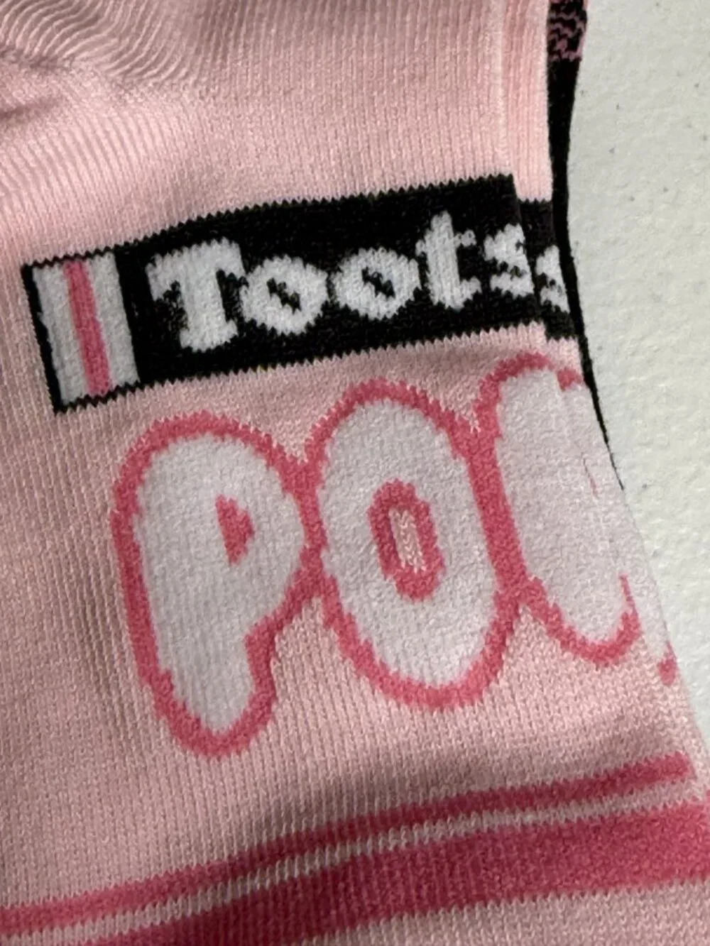 Tootsie Roll Pop Womens Low Cut Socks 2 Pair Brown Pink Candy NWT